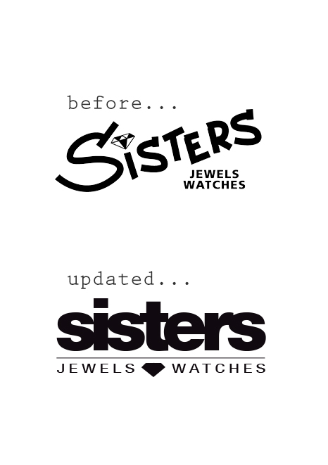 Sisters before after design